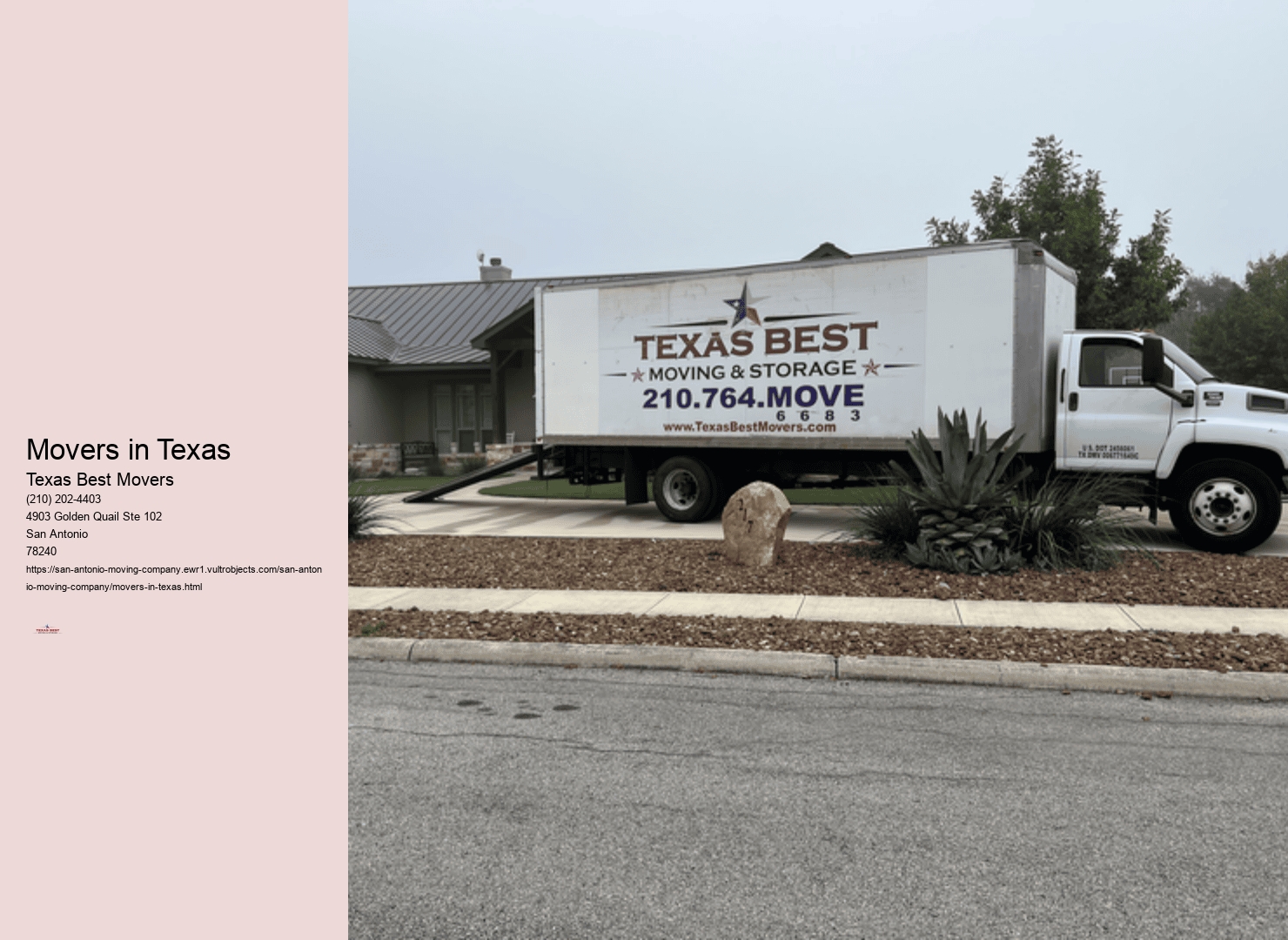 Movers in Texas